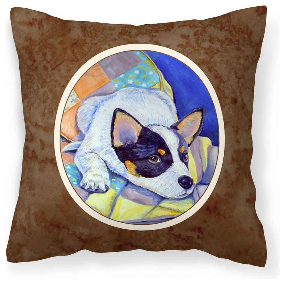 Australian Cattle Dog Sew Perfect Fabric Decorative Pillow Contemporary Outdoor Cushions And