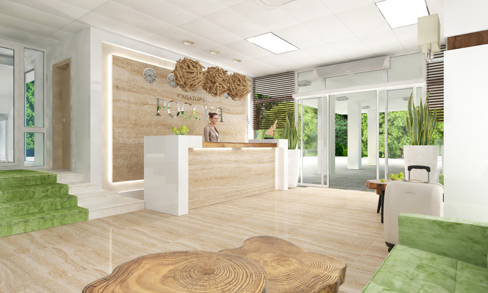 Санаторий (общественные зоны и типовой номер), г. Ялта