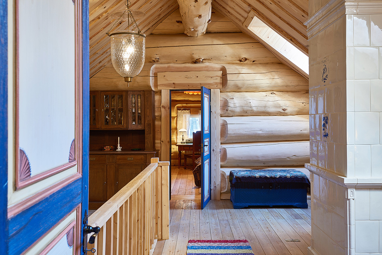 Интерьер деревянного дома в русском стиле