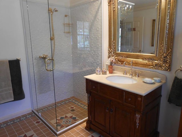 Pressed Tin Panels Bathroom Shabby Chic Style Bathroom