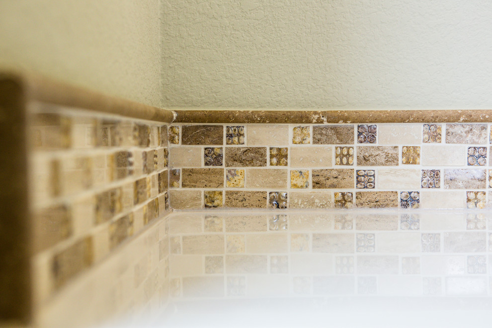 Example of a transitional bathroom design in Austin