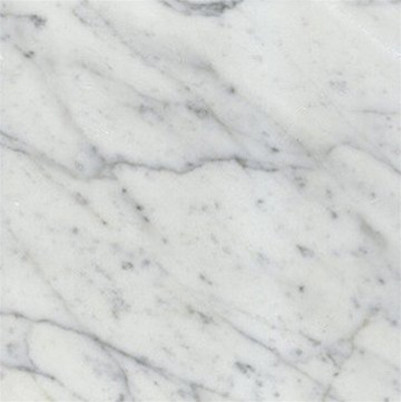 White Carrara Marble Polished Floor Tiles 18" x 18"