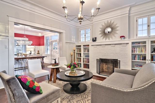 Avenue B Dev Interior Details transitional-living-room