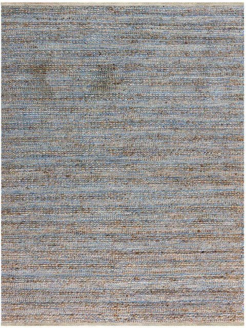 Naturals Eco Friendly Jute Area Rugs Blue 2 X3