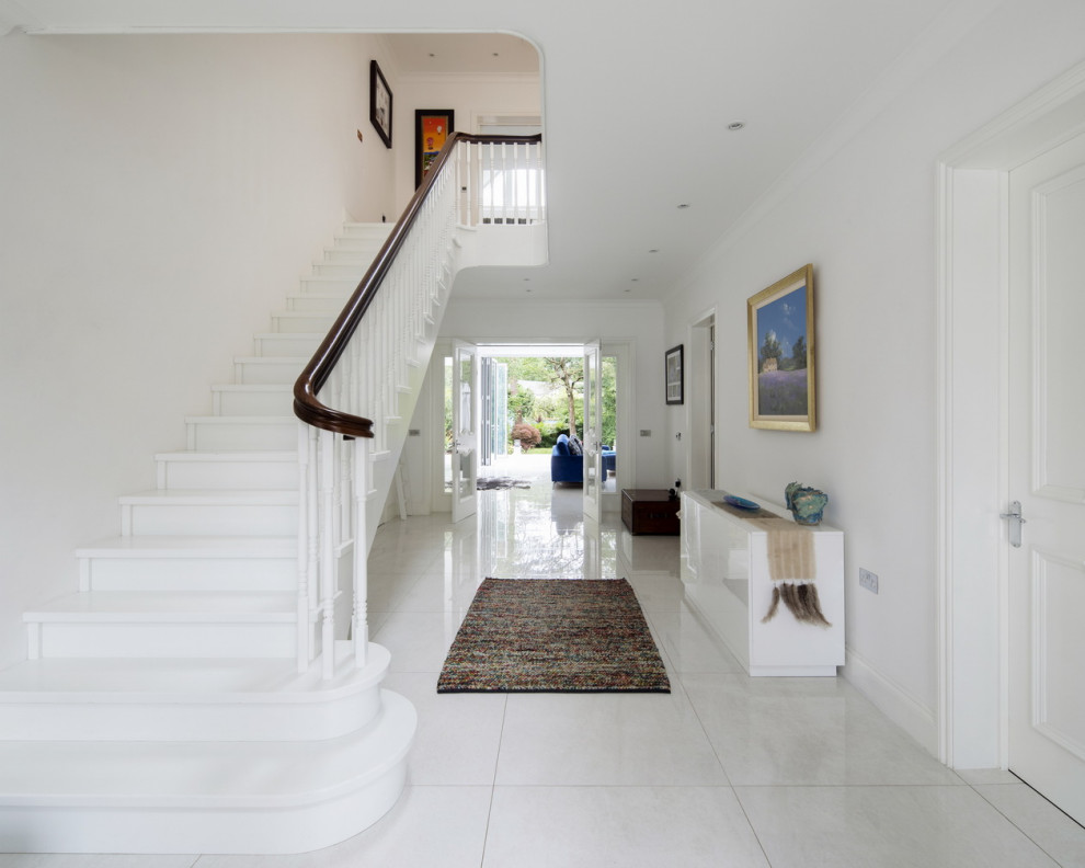 Inspiration for a modern hallway in Surrey.