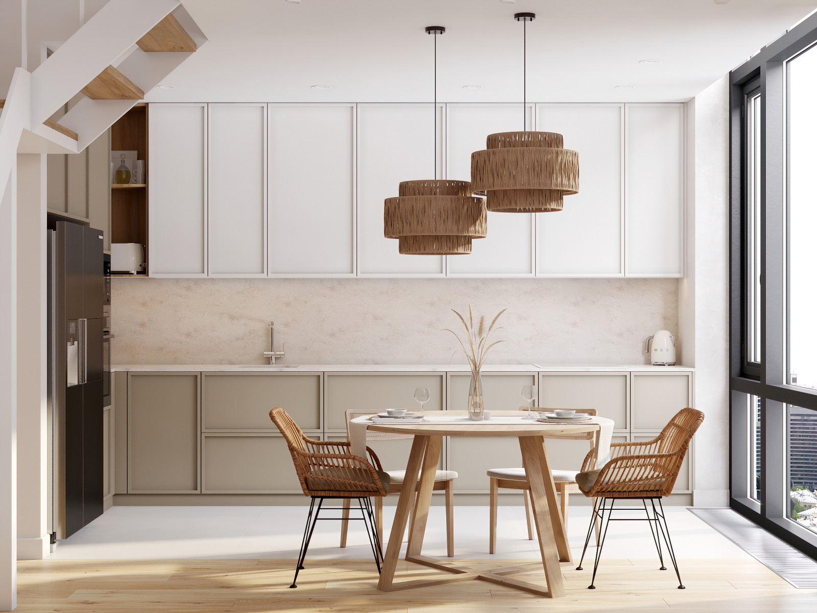 Двухуровневая квартира в стиле "ваби-саби". ЖК Событие