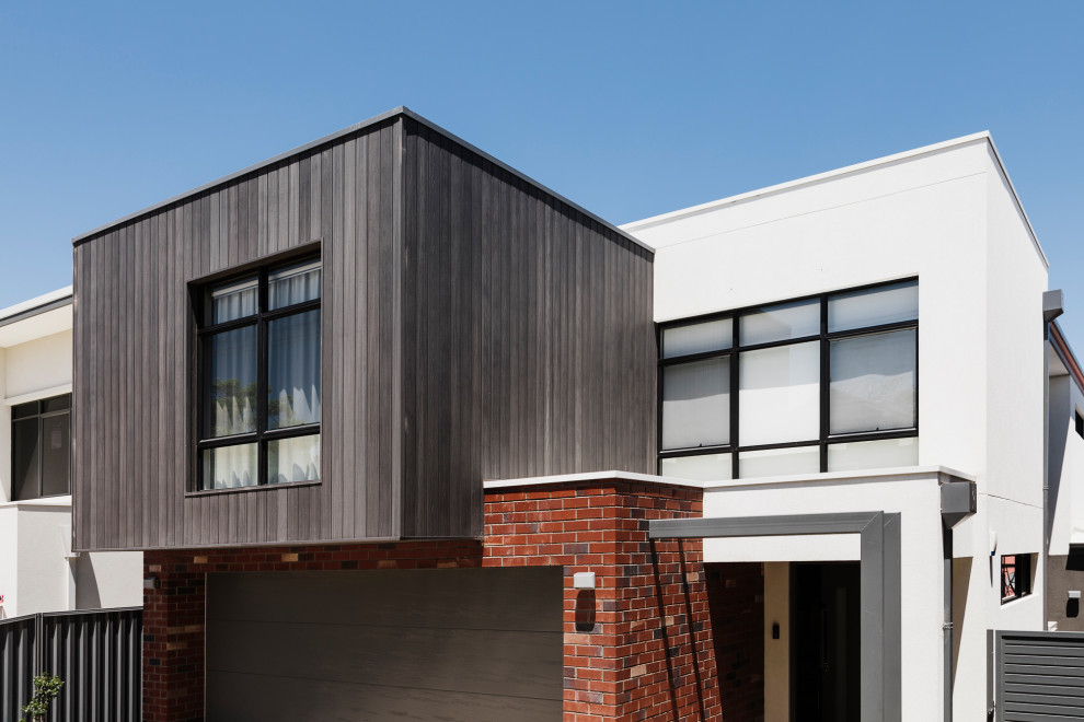 This is an example of a modern two-storey house exterior in Perth.