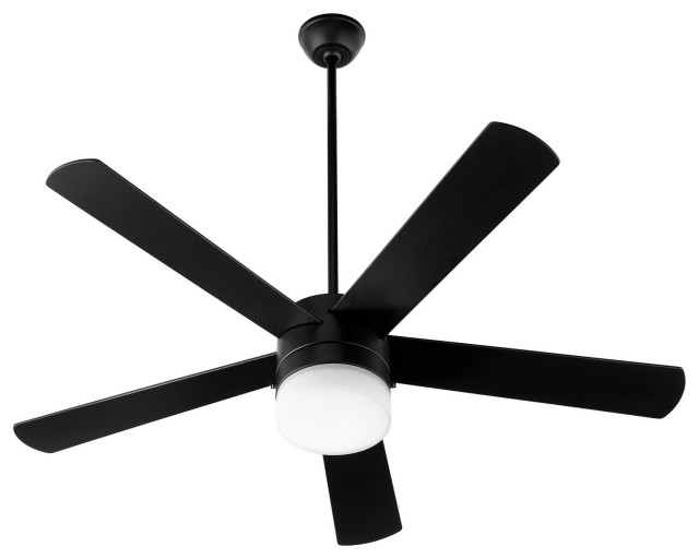 Maxwell Ceiling Fan, Matte Black Transitional Ceiling Fans by