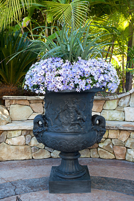 Ram Head Urn american-traditional-exterior