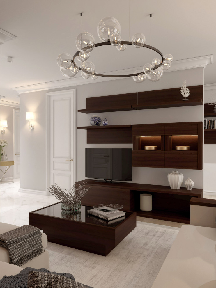 Современная классика квартира 100м2 Ольховский