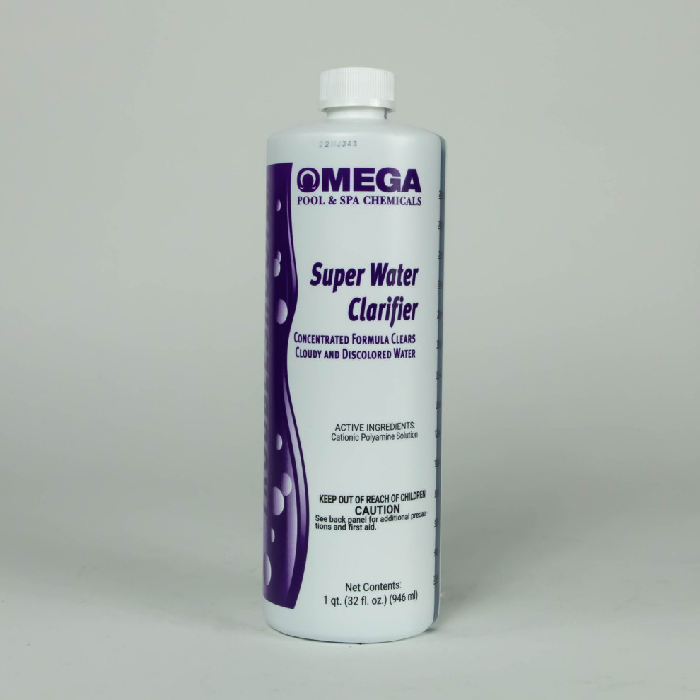 1 Qt. Omega Super Water Clarifier for Swimming Pools Pool Chemicals