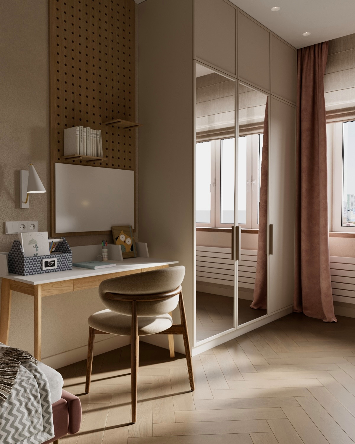 Детская комната ЖК Юлай (3D-визуализации)