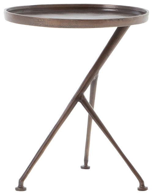 Four Hands Schmidt Accent Table Industrial Outdoor Side Tables By Hedgeapple Houzz Four Hands Schmidt Accent Table, Four Hands Home Outdoor Furniture