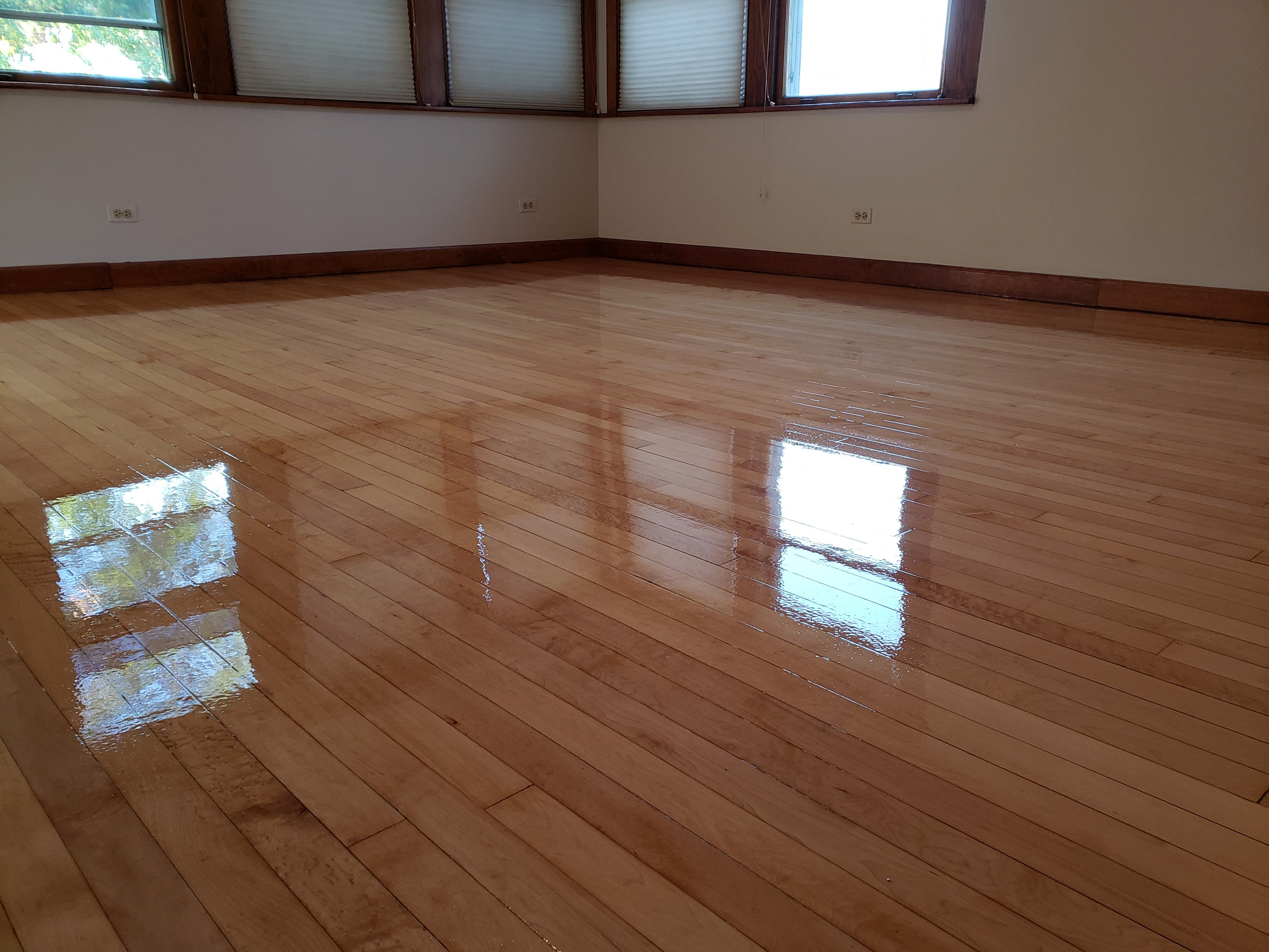 Old Irving Park, Chicago  , natural polyurethane finish on oak maple and pine