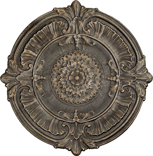 Aged Rosette Medallion Wall Decor