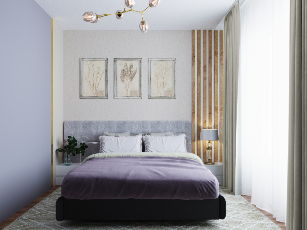 Спальня в светлых тонах