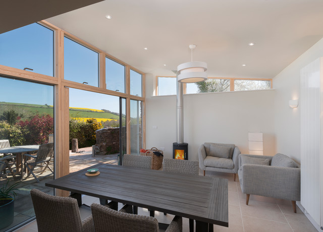 Seaway, Beeson, devon contemporary-dining-room