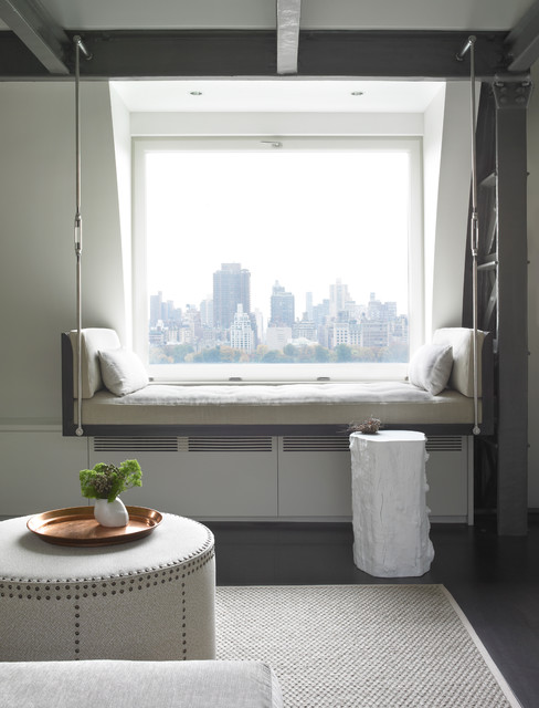Central Park West, Manhattan contemporary-living-room