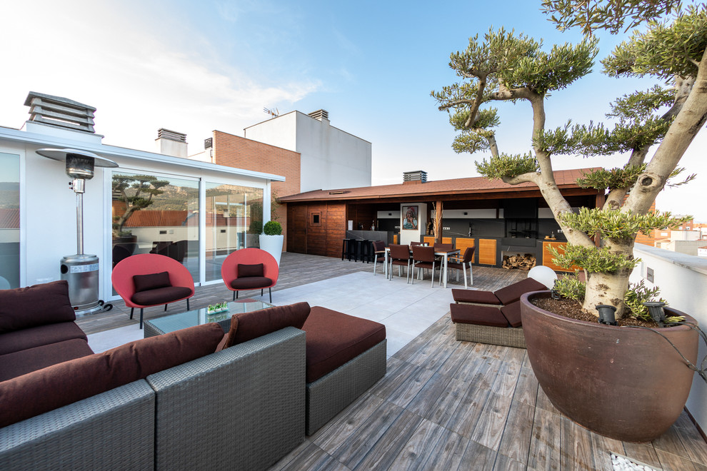 ATICO J.J - Contemporáneo - Terraza y balcón - Otras zonas - de Ebano ...