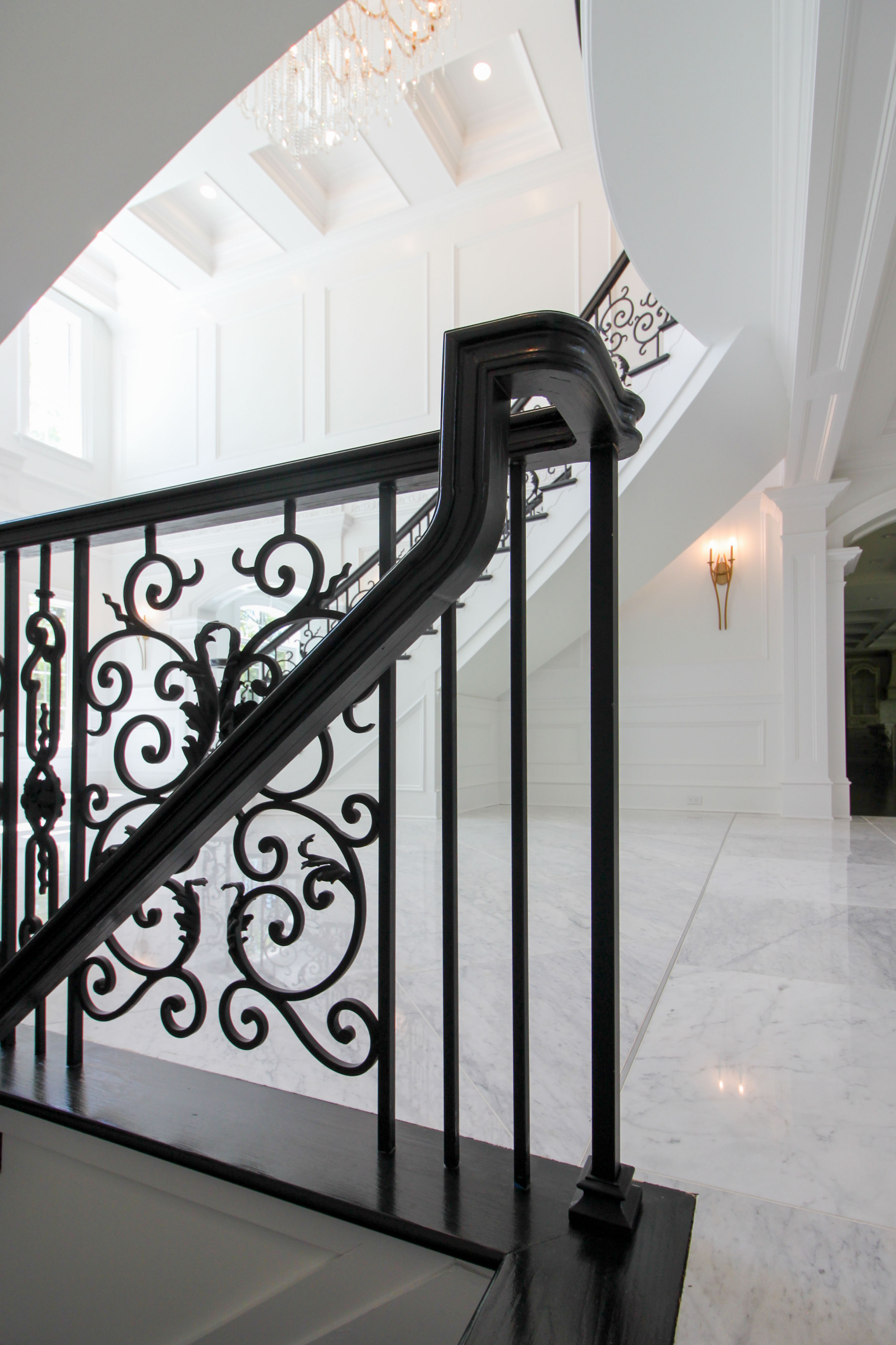 92_Grand Double Staircase in Exquisite Custom Home, Great Falls VA 22066