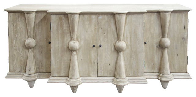 Reclaimed Lumber Salvia Cabinet, 1X Adj. Shelf Behind Each Door(S) -  Farmhouse - Buffets And Sideboards - by CFC | Houzz