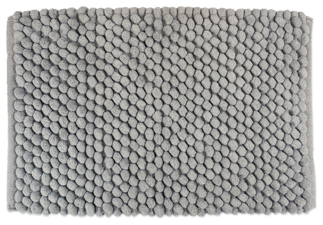 Dii Solid Gray Microfiber Bath Mat 17 X24 Contemporary Bath