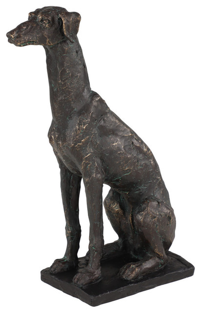 resin dog statue