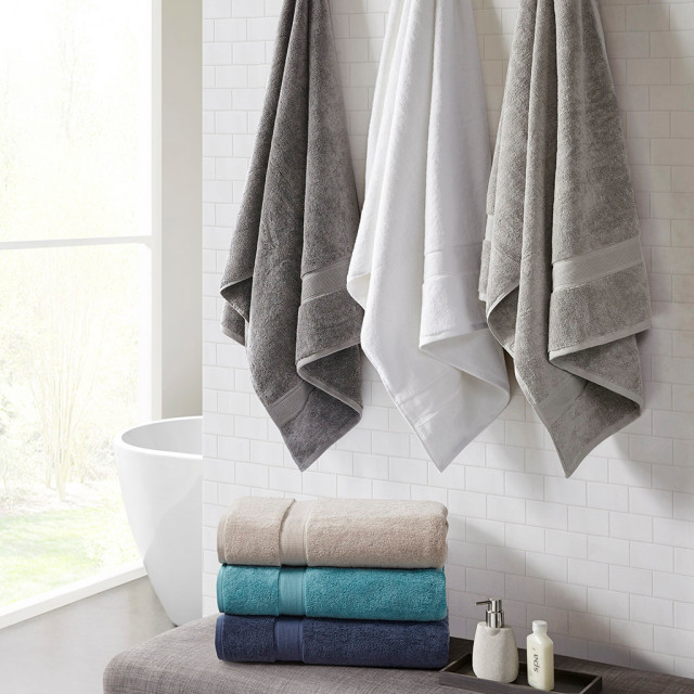 Madison Park 800GSM Bath Towels Set of 8 100% Cotton Bath