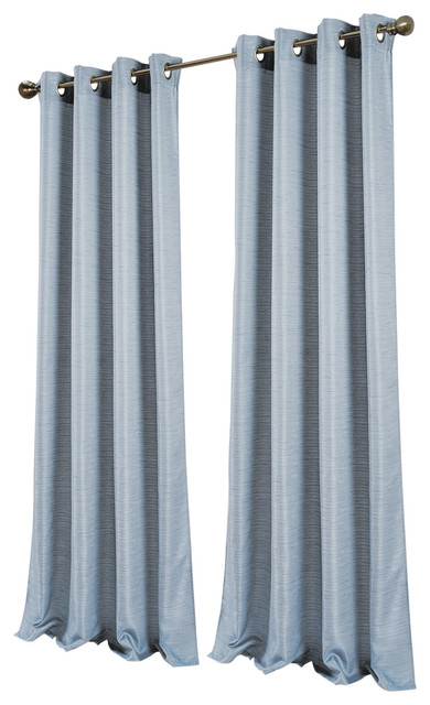 Antique Silk Extra Wide Window Curtain Panels Set Of 2 84 X110