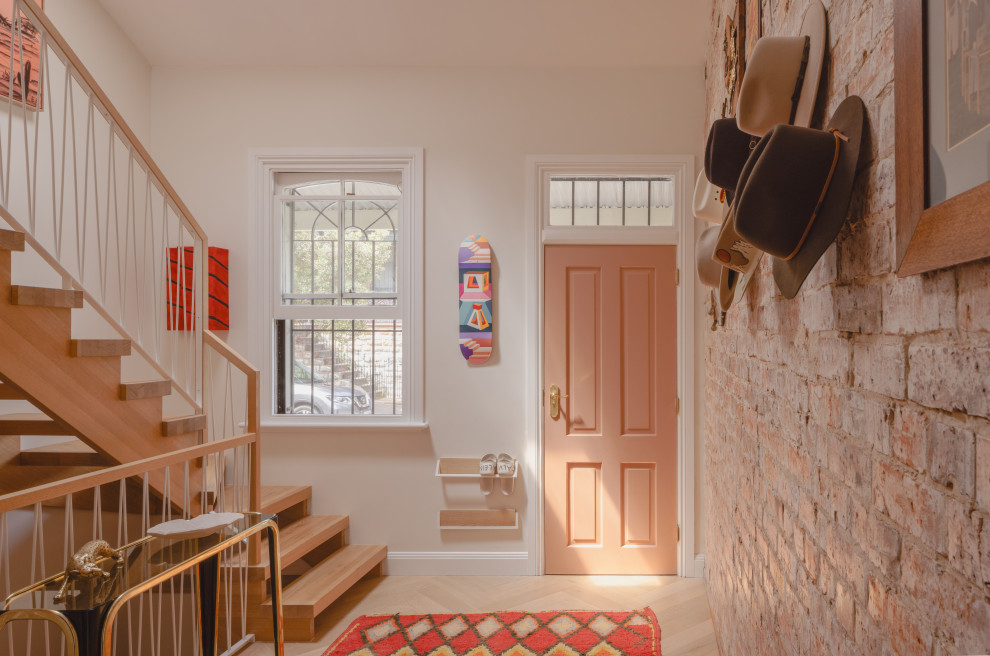 Photo of a transitional staircase in Sydney.