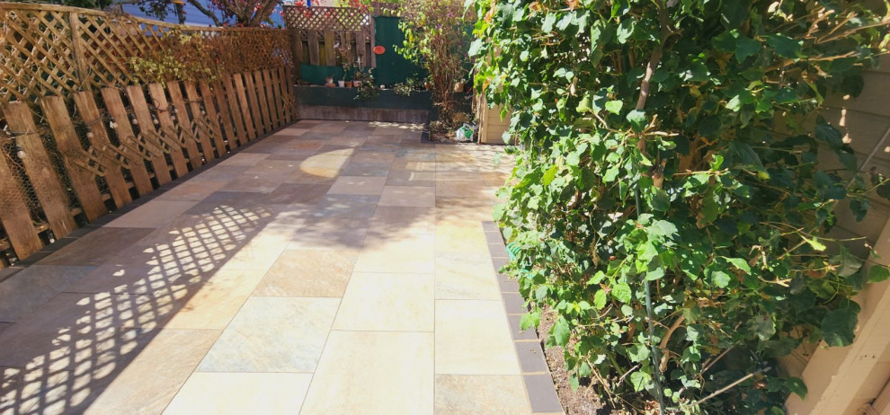 Backyard Facelift with Porcelin Pavers