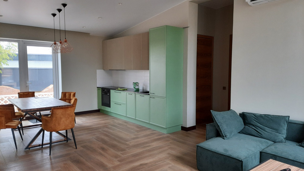 Проект гостиной в коттеджном посёлке "Найди" в Игермане