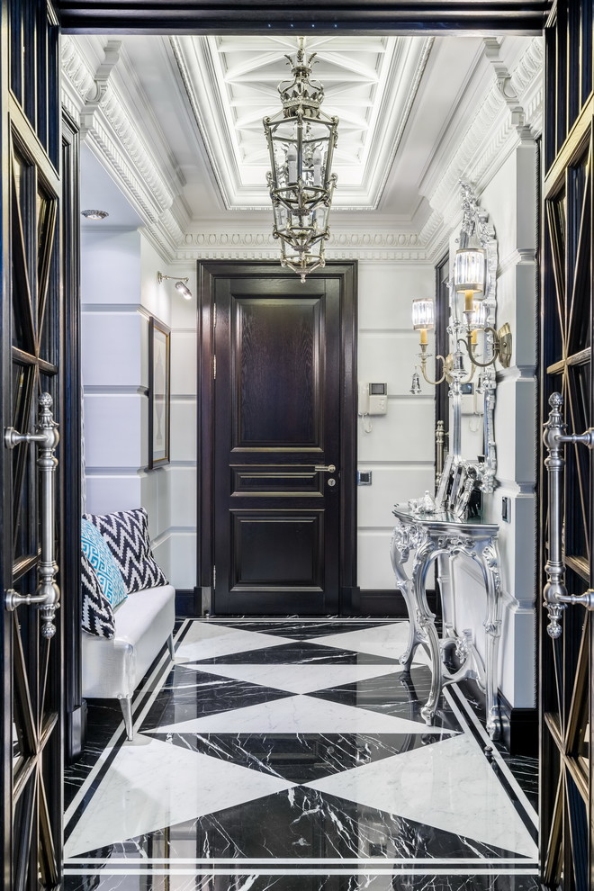 Интерьер квартиры в стиле современной классики с элементами Ар-Деко в Петербурге