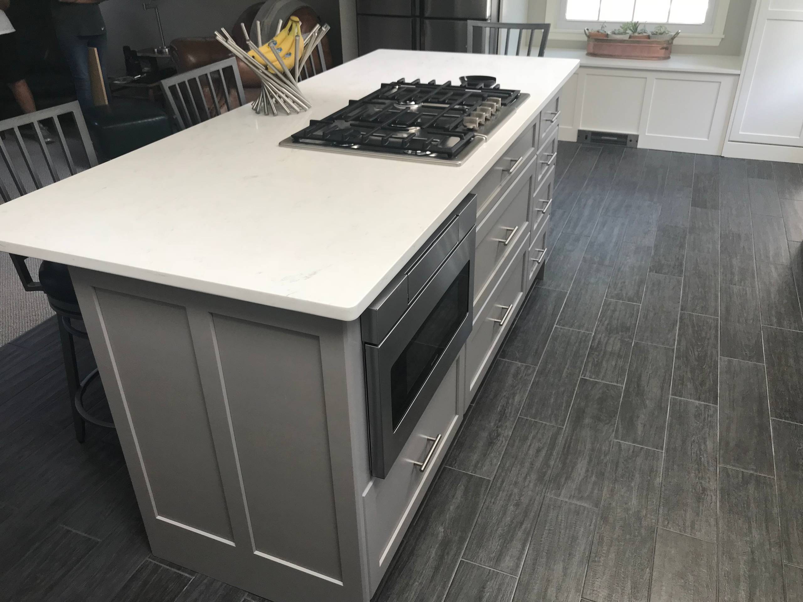 Grey and White Kitchen