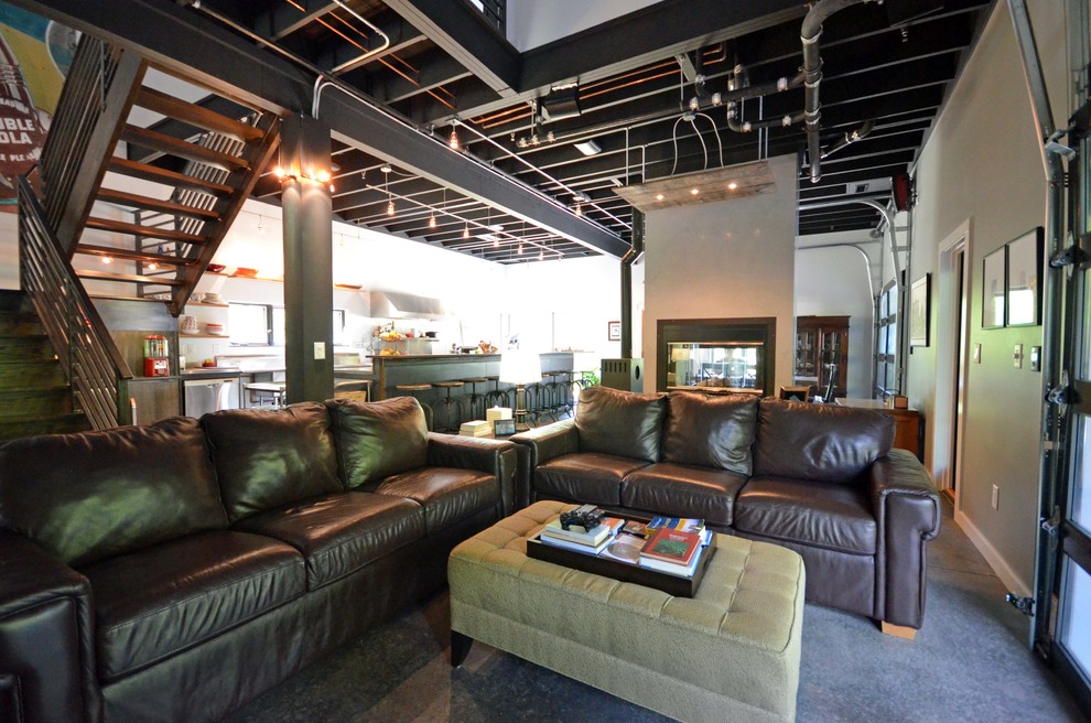 Urban living room photo in Nashville