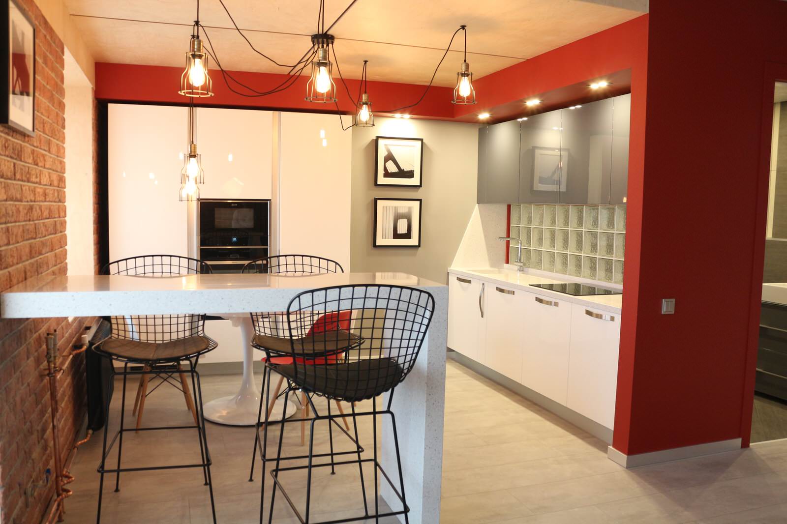 Проект двухуровневой квартиры в стиле ЛОФТ