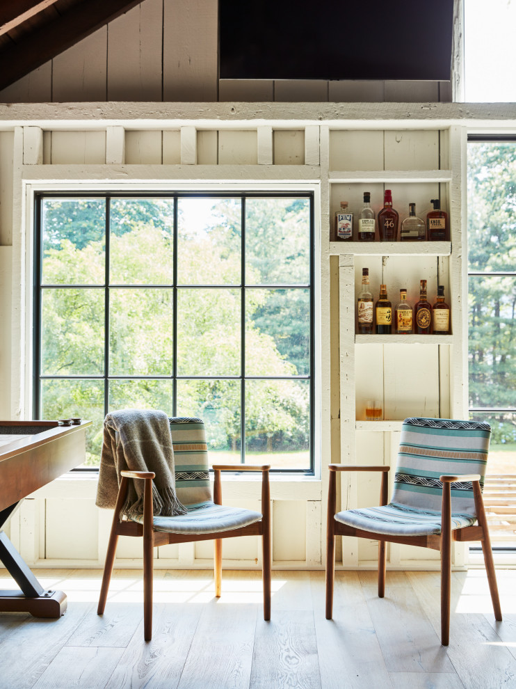 Historic Backyard Barn Renovation - Farmhouse - Home Bar - New York ...