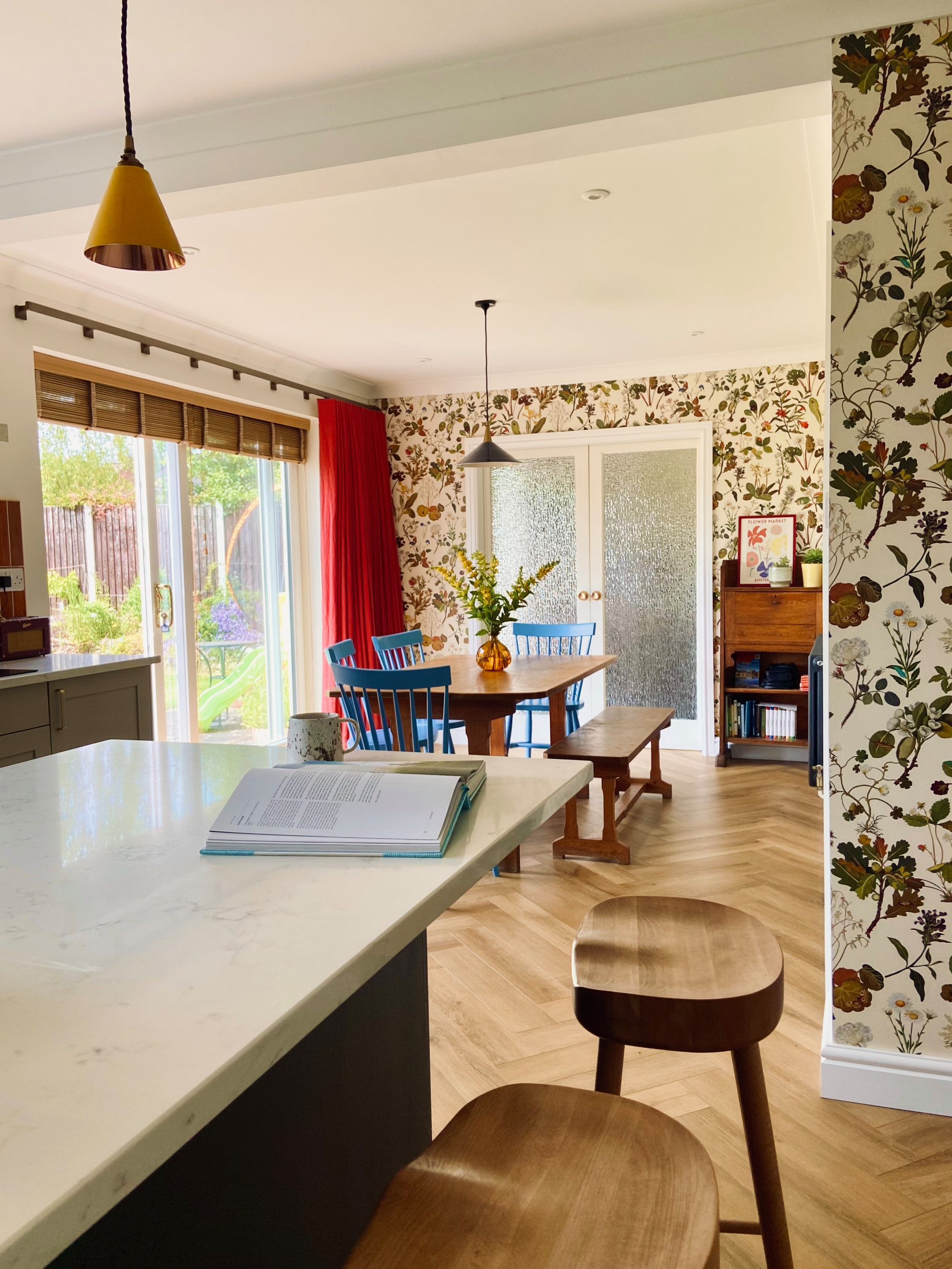 Family kitchen and hall remodelling