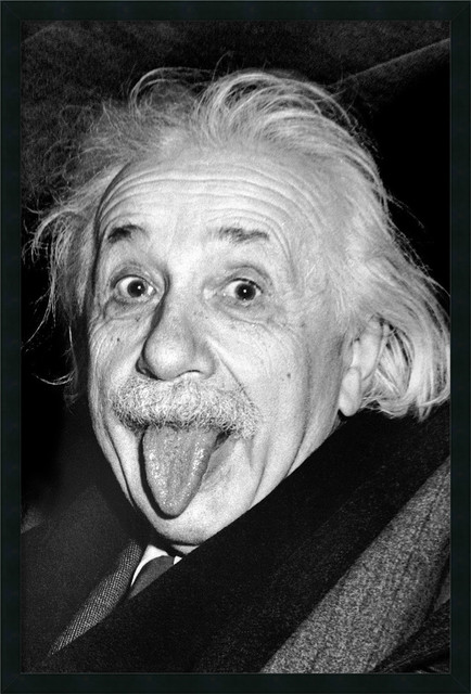 Shop Houzz  Amanti Art Albert Einstein, Funny Face Framed 