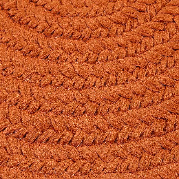 Tortuga Orange 6x9, Oval, Braided Rug Contemporary Outdoor Rugs