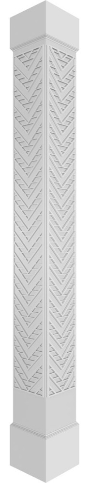 Craftsman Classic Square Non-Tapered Artisan Fretwork Column, 8