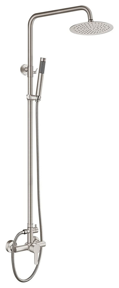 Makai Dual Function Outdoor Shower Stainless Steel, Brushed