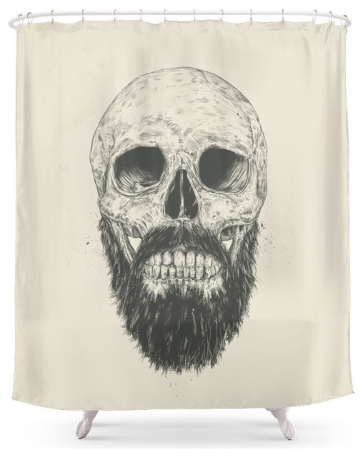 The Beard Is Not Dead Shower Curtain Eclectic Shower Curtains