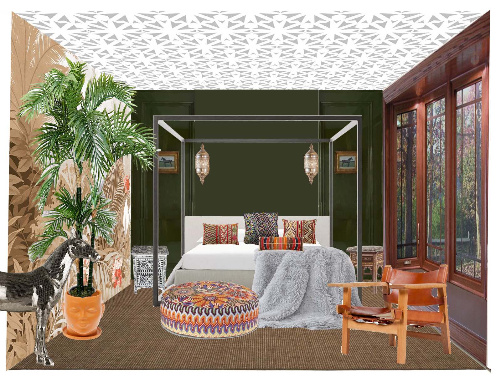 Спальня в американском стиле