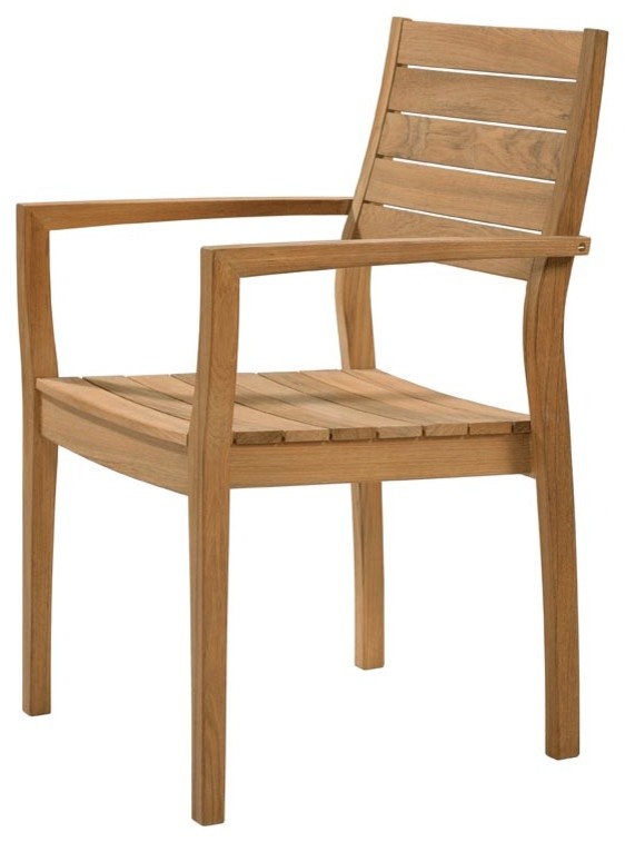 Barlow Tyrie - Horizon Stacking Armchair With Teak Seat