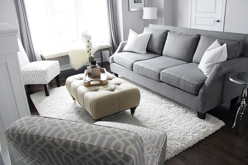 гостиная. серые тона