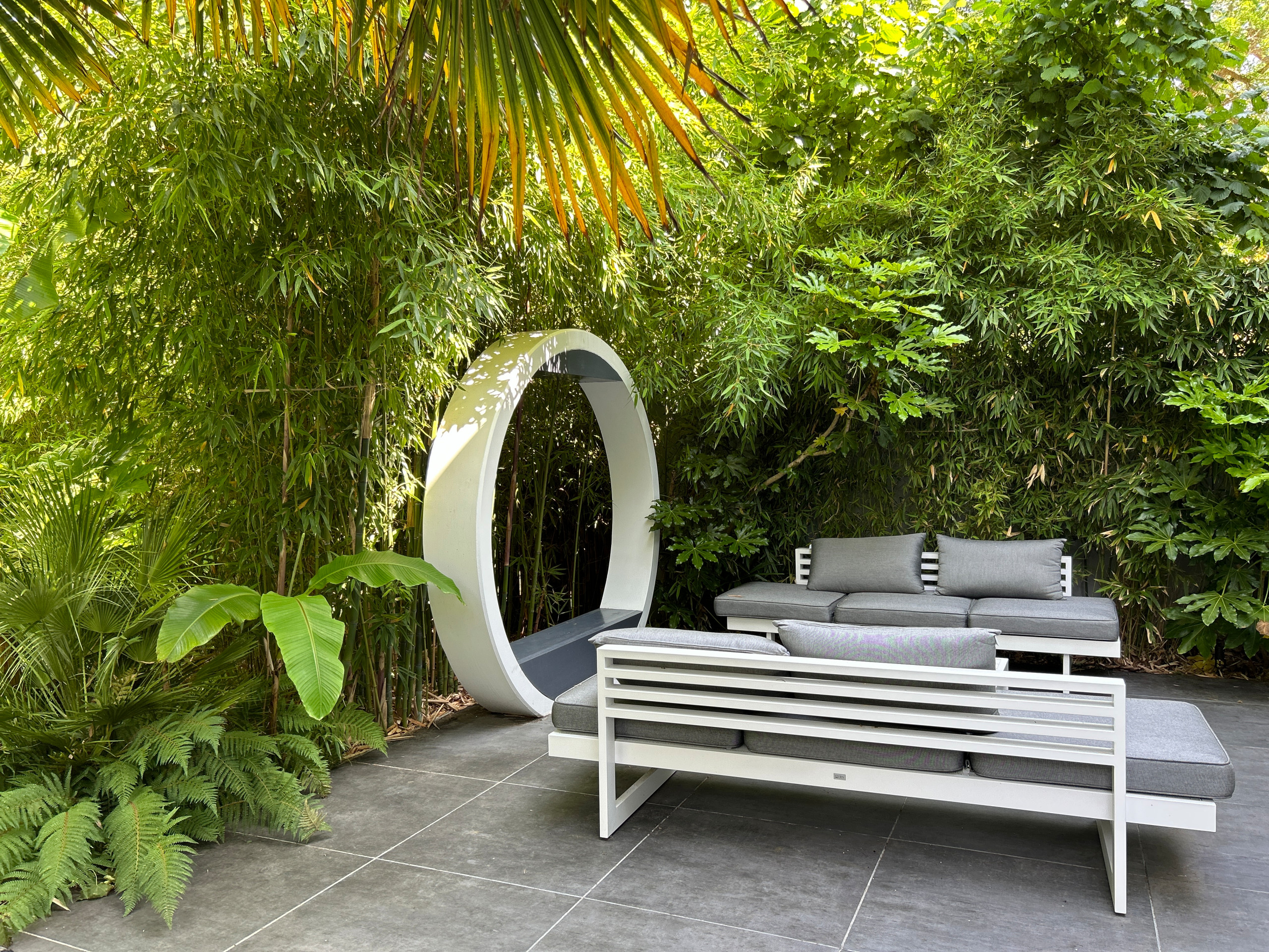 Réalisation d'un jardin tropical