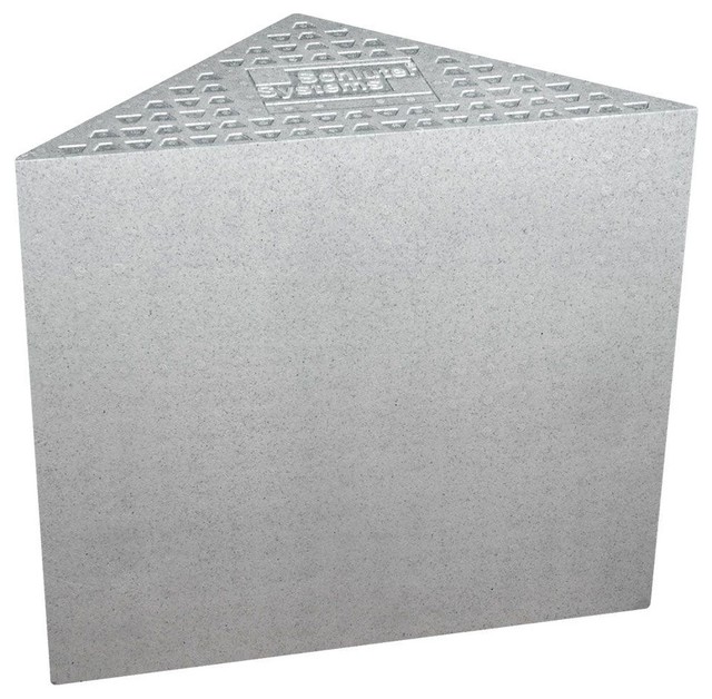 Schluter Kerdi Shower SB Triangle Corner Seat Contemporary Shower Benches & Seats by Tile