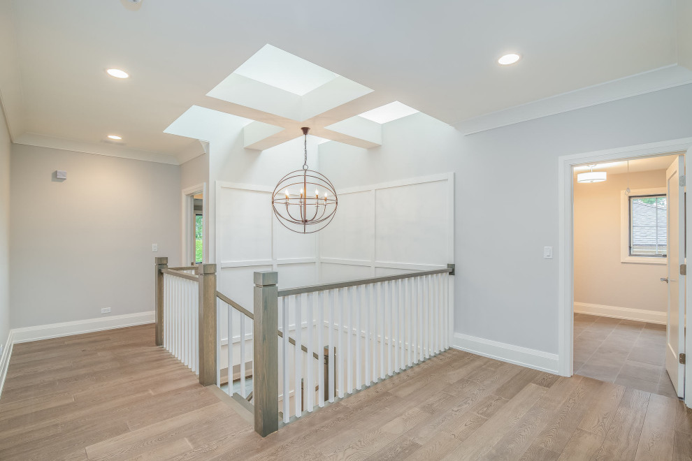 Staircase - transitional staircase idea in Chicago