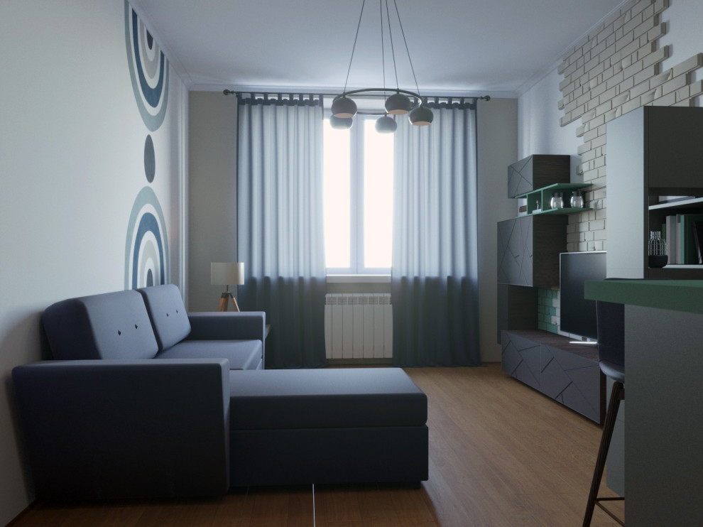 Бюджетный дизайн для евродвушки в ЖК "Ботаника"